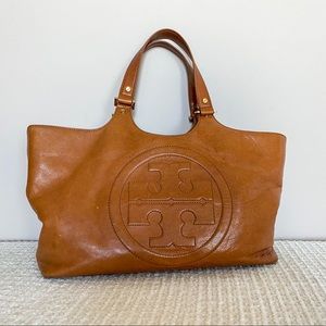 Leather Camel Tory Burch Tote